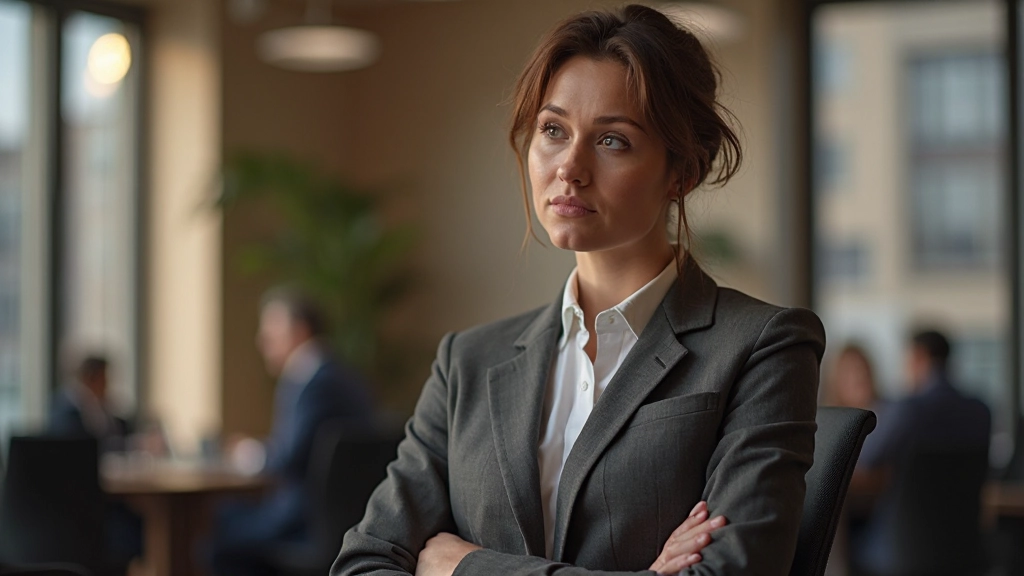 Iemand die actief luistert naar een collega met volle aandacht en open houding